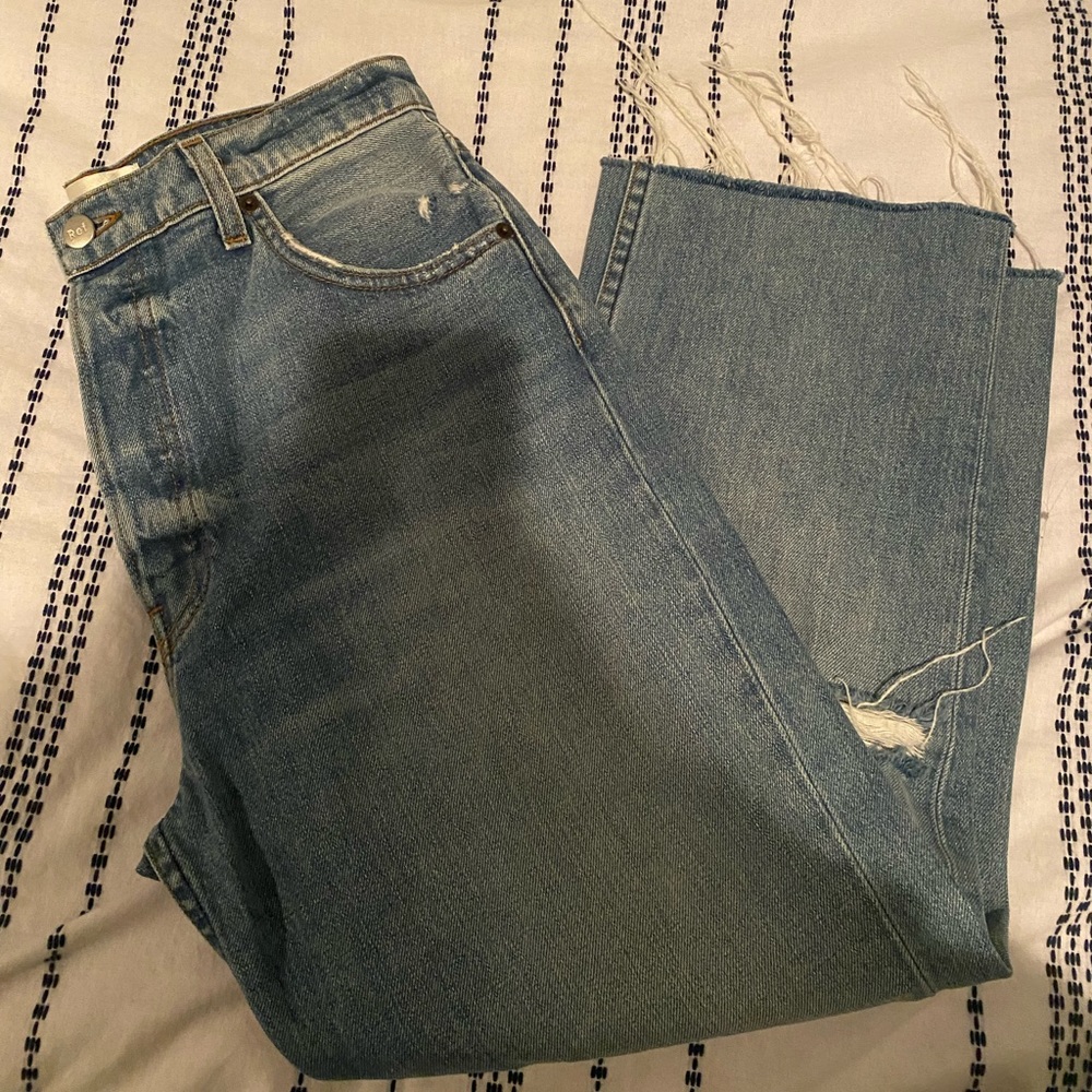 Reformation Cynthia High Rise Destroyed Jean - Picture 5 of 10
